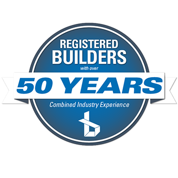 Beleura Building Services 50 Years combined industry experience logo